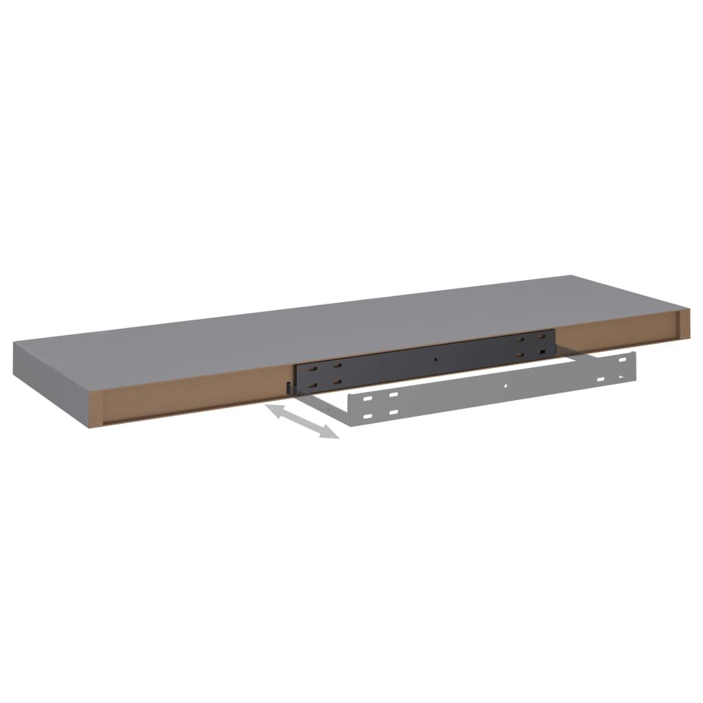 Floating Wall Shelves 2 pcs Gray 31.5"x9.3"x1.5" MDF at Set Shop and Smile