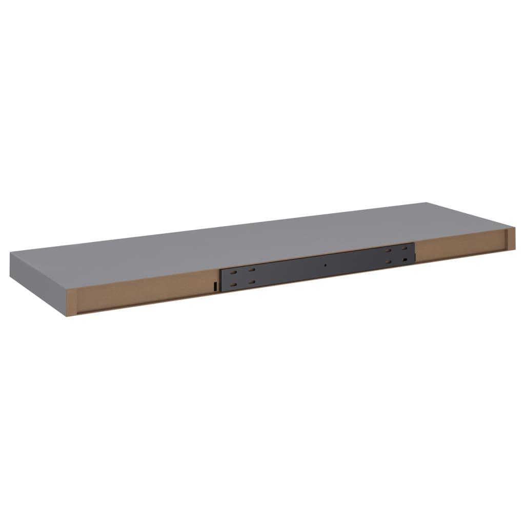 Floating Wall Shelves 2 pcs Gray 31.5"x9.3"x1.5" MDF at Set Shop and Smile