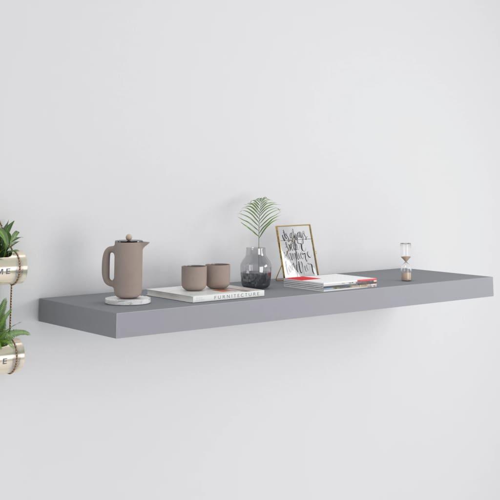 Floating Wall Shelf Gray 35.4"x9.3"x1.5" MDF at Set Shop and Smile