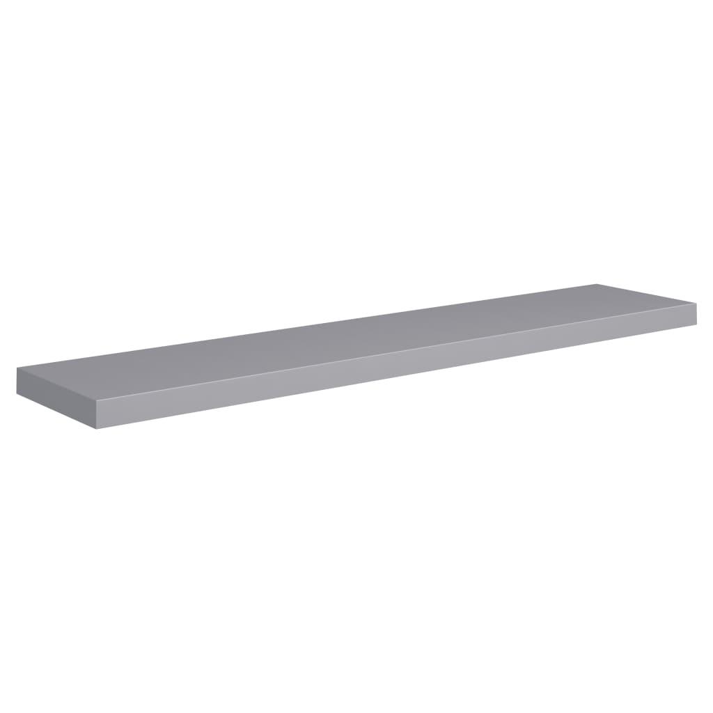 Floating Wall Shelf Gray 47.2"x9.3"x1.5" MDF at Set Shop and Smile