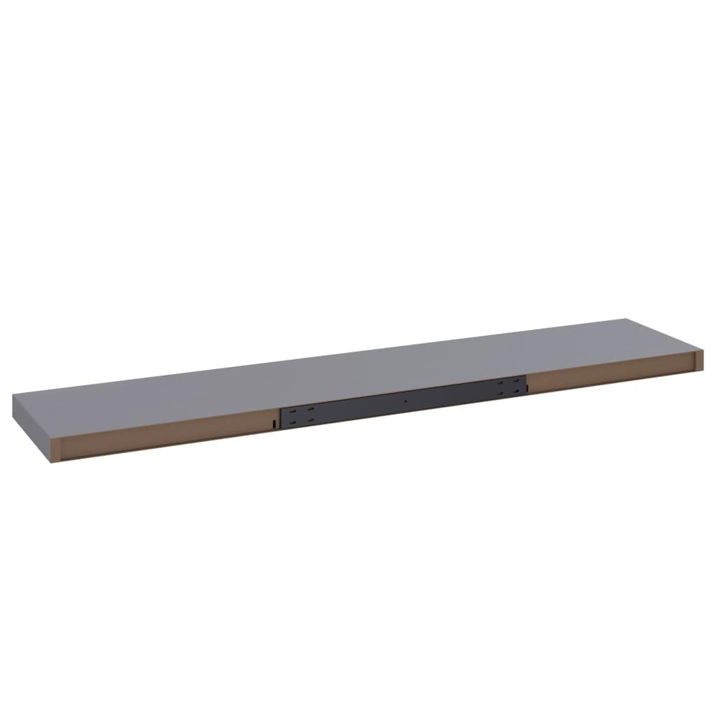 Floating Wall Shelf Gray 47.2"x9.3"x1.5" MDF at Set Shop and Smile