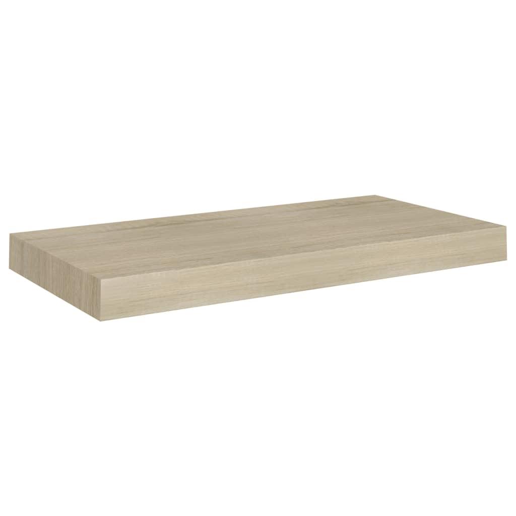 Floating Wall Shelves 2 pcs Oak 19.7"x9.1"x1.5" MDF at Set Shop and Smile
