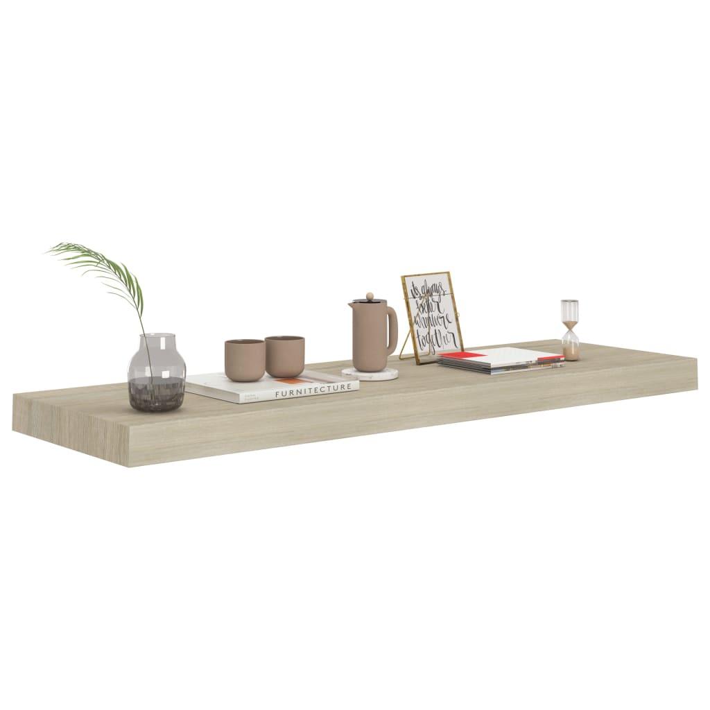 Floating Wall Shelves 4 pcs Oak 31.5"x9.3"x1.5" MDF at Set Shop and Smile