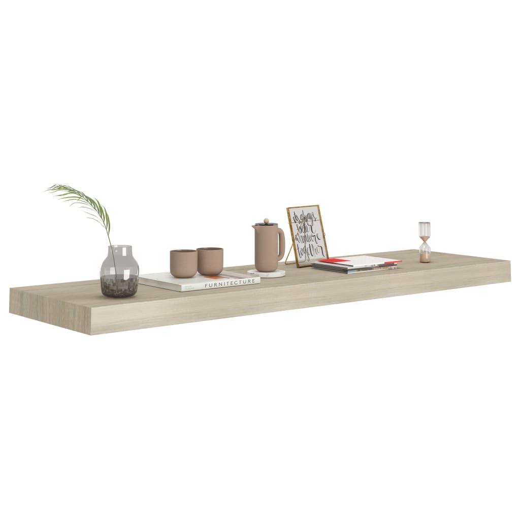 Floating Wall Shelf Oak 35.4"x9.3"x1.5" MDF at Set Shop and Smile