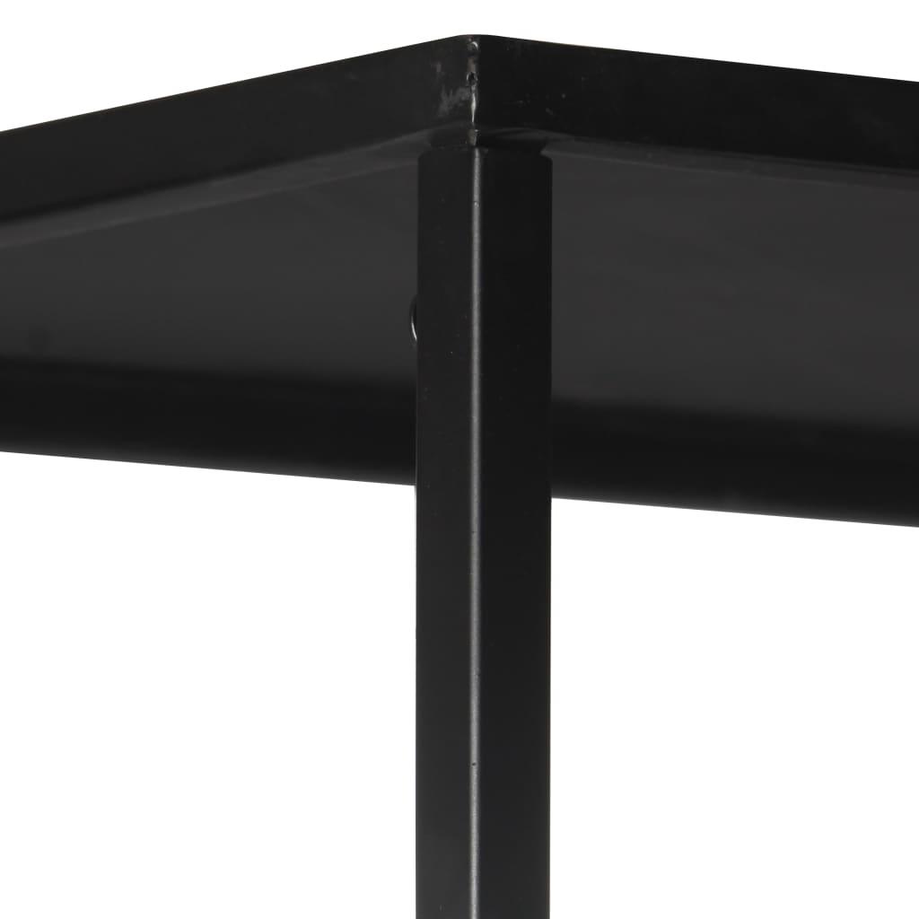 Book Cabinet 35.4"x13.8"x70.9" Rough Mango Wood & Iron at Set Shop and Smile