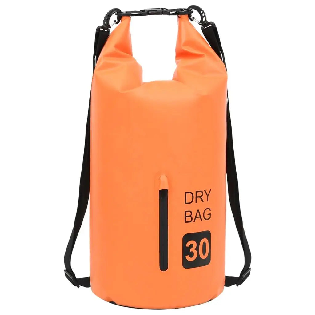 Dry Bag with Zipper Orange 7.9 gal PVC at Set Shop and Smile
