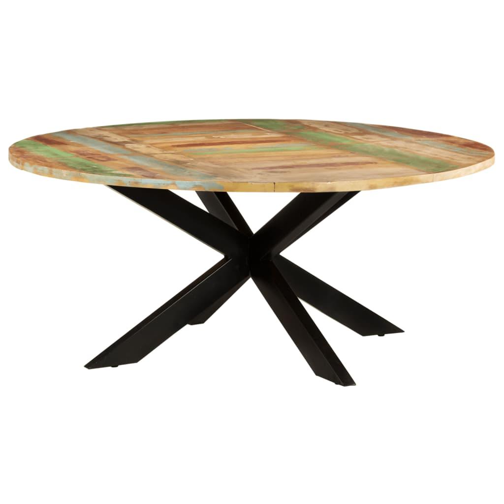 Dining Table Round 68.9"x29.5" Solid Reclaimed Wood at Set Shop and Smile