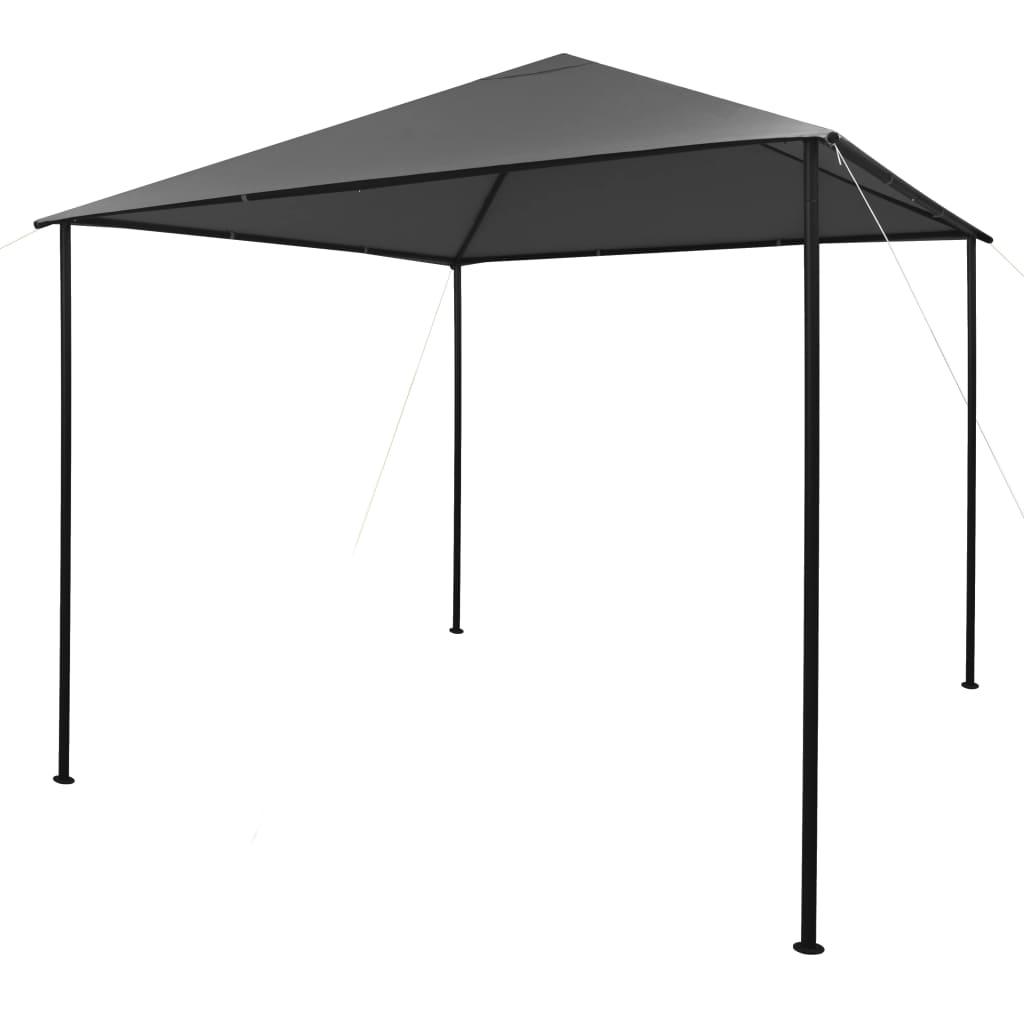 Gazebo 9.8'x9.8' Anthracite Fabric and Steel 0.6 oz/ft² at Set Shop and Smile