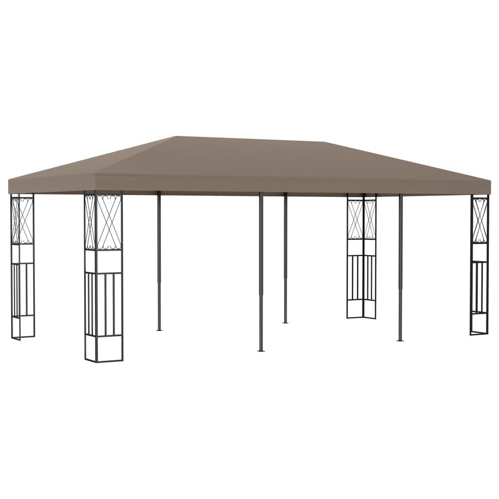 Gazebo 236.2"x118.1" Taupe Fabric at Set Shop and Smile
