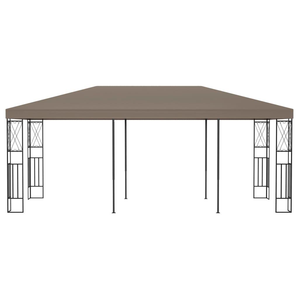 Gazebo 236.2"x118.1" Taupe Fabric at Set Shop and Smile