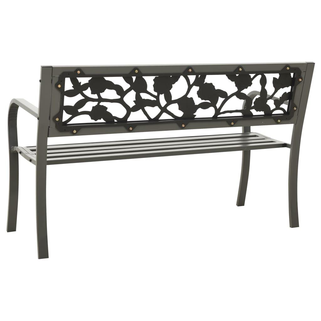 Patio Bench 49.2" Steel Gray at Set Shop and Smile