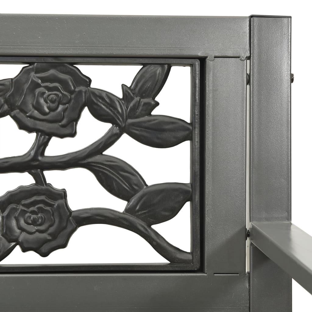 Patio Bench 49.2" Steel Gray at Set Shop and Smile