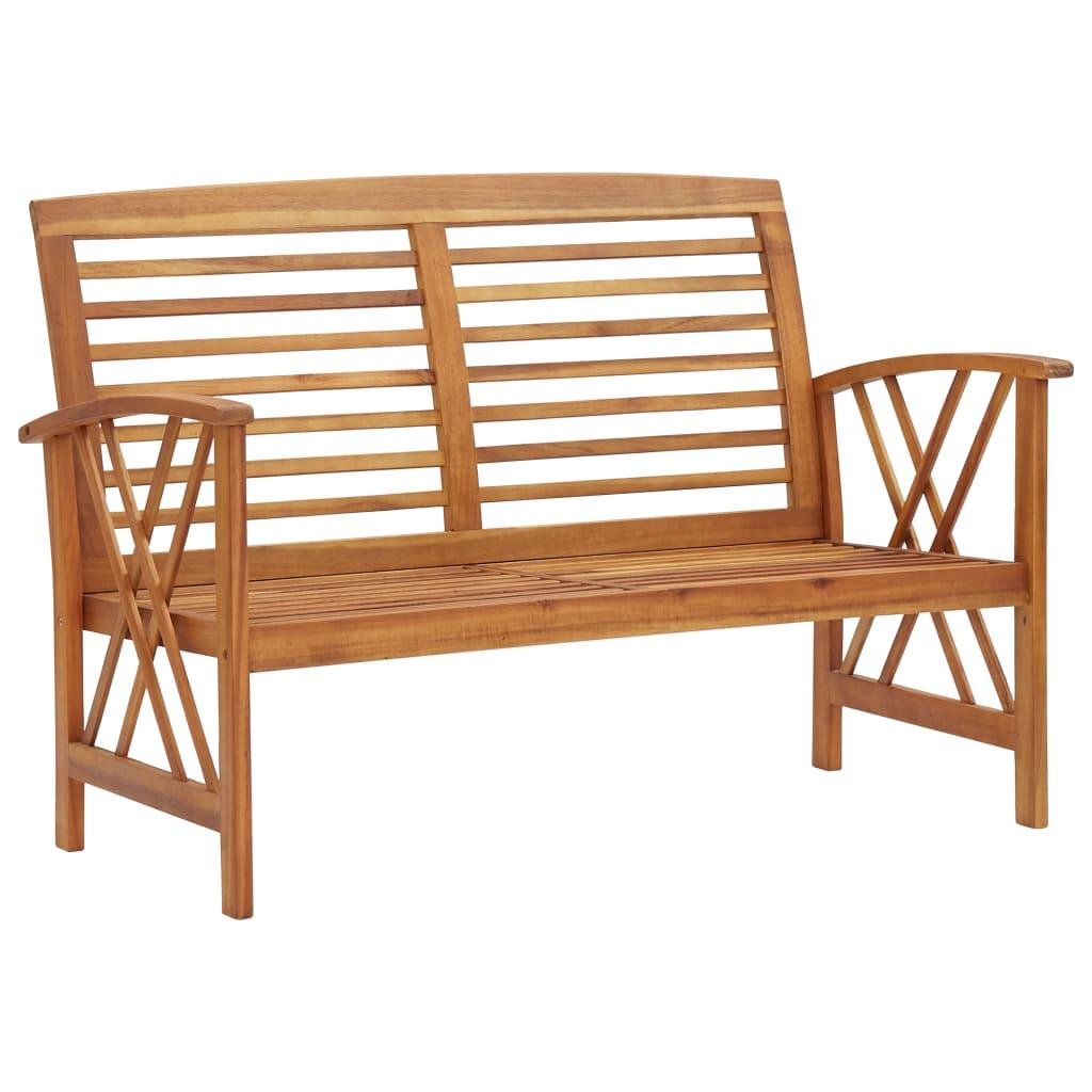 Patio Bench 46.9" Solid Acacia Wood at Set Shop and Smile