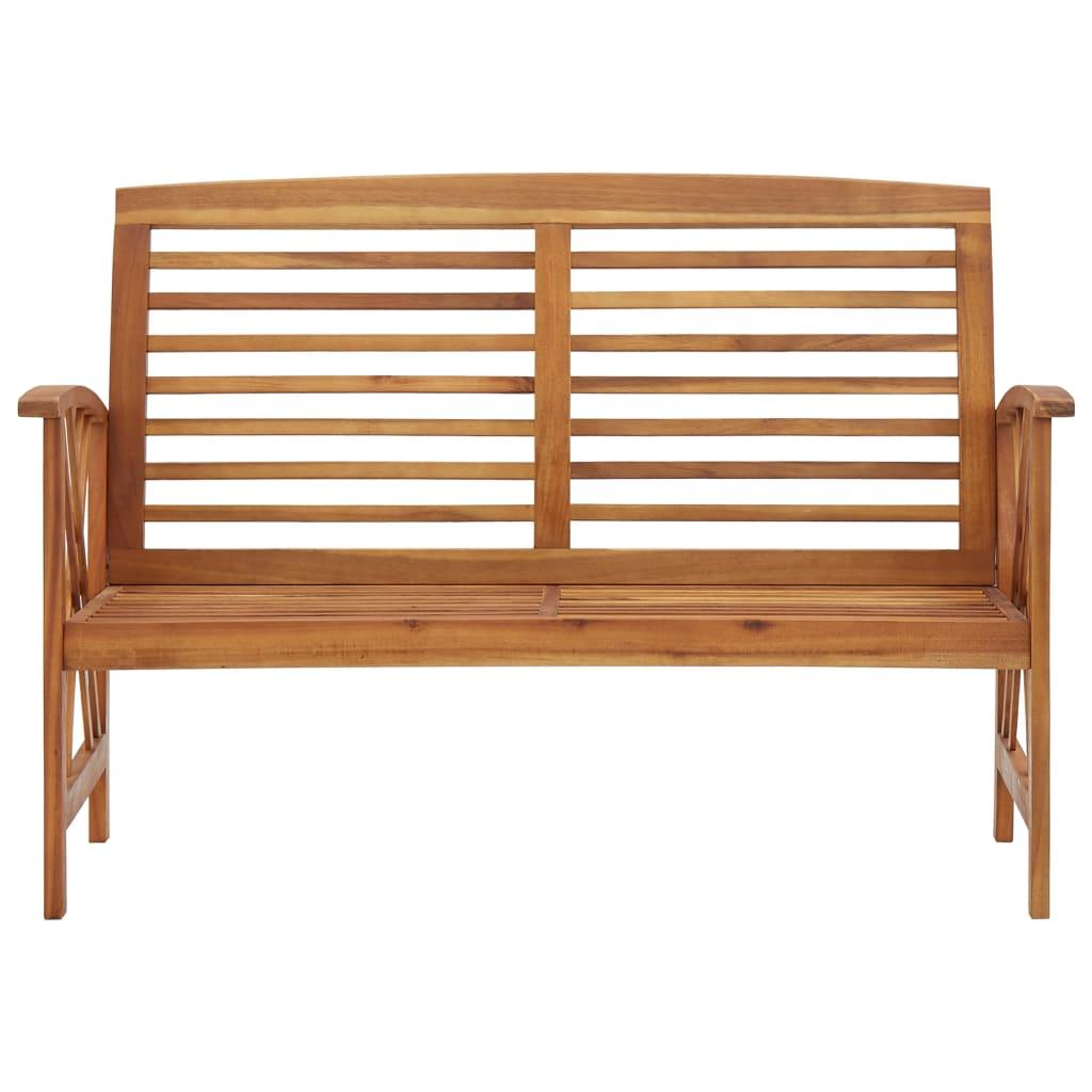 Patio Bench 46.9" Solid Acacia Wood at Set Shop and Smile