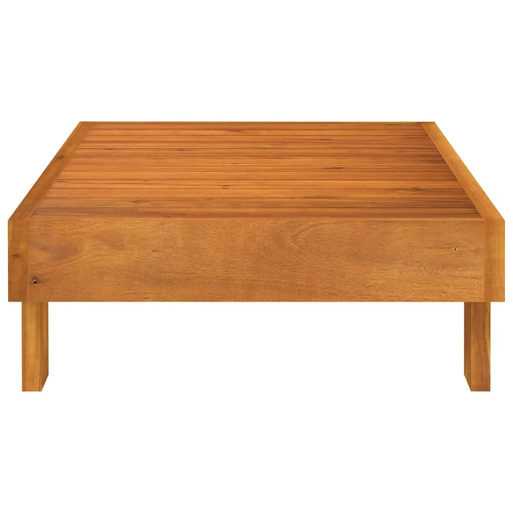 2 Piece Patio Lounge Set with Cream White Cushions Acacia Wood at Set Shop and Smile