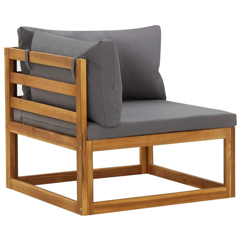 Sectional Corner Sofas 2 pcs with Cushions Dark Gray at Set Shop and Smile