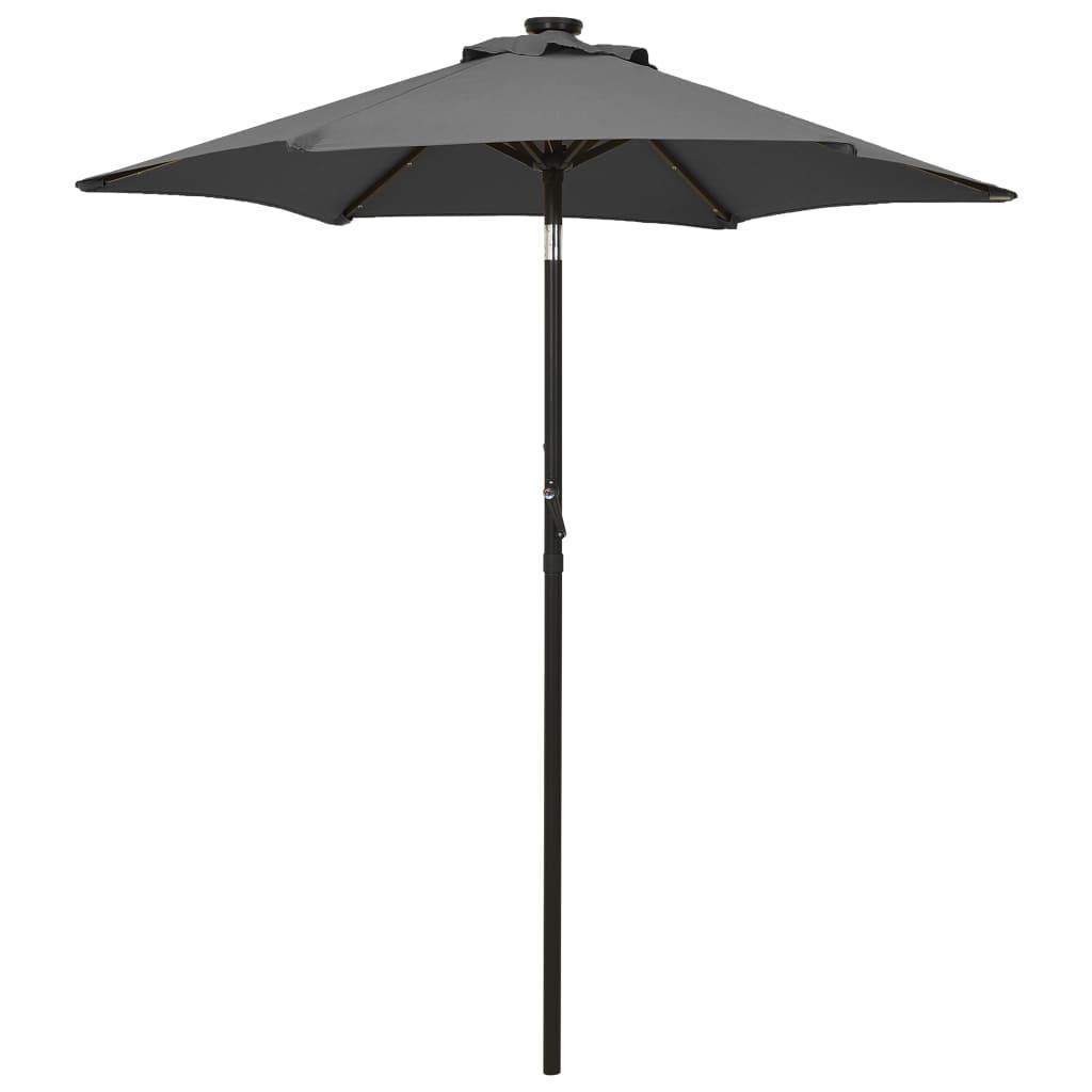 Parasol with LED Lights Anthracite 78.7"x83.1" Aluminum at Set Shop and Smile