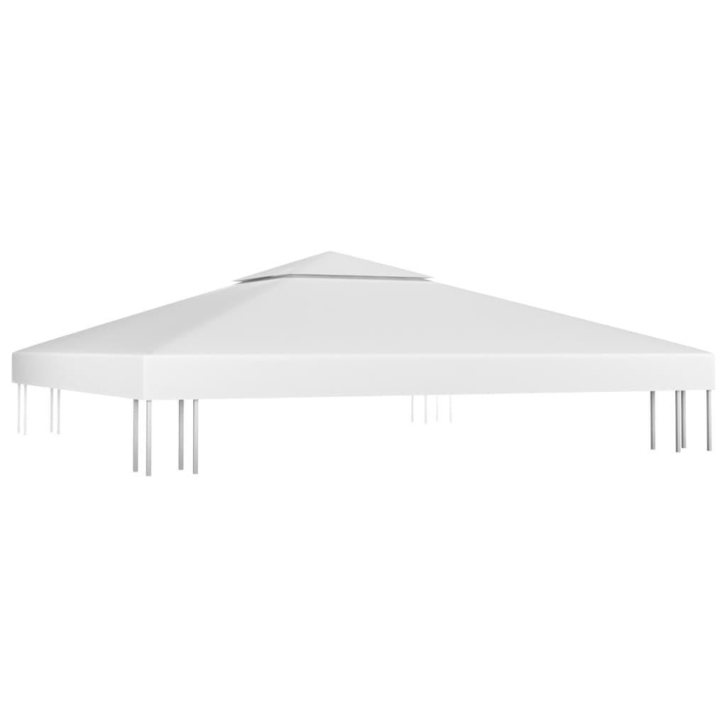 2-Tier Gazebo Top Cover 1 oz/ft² 9.8'x9.8' White at Set Shop and Smile
