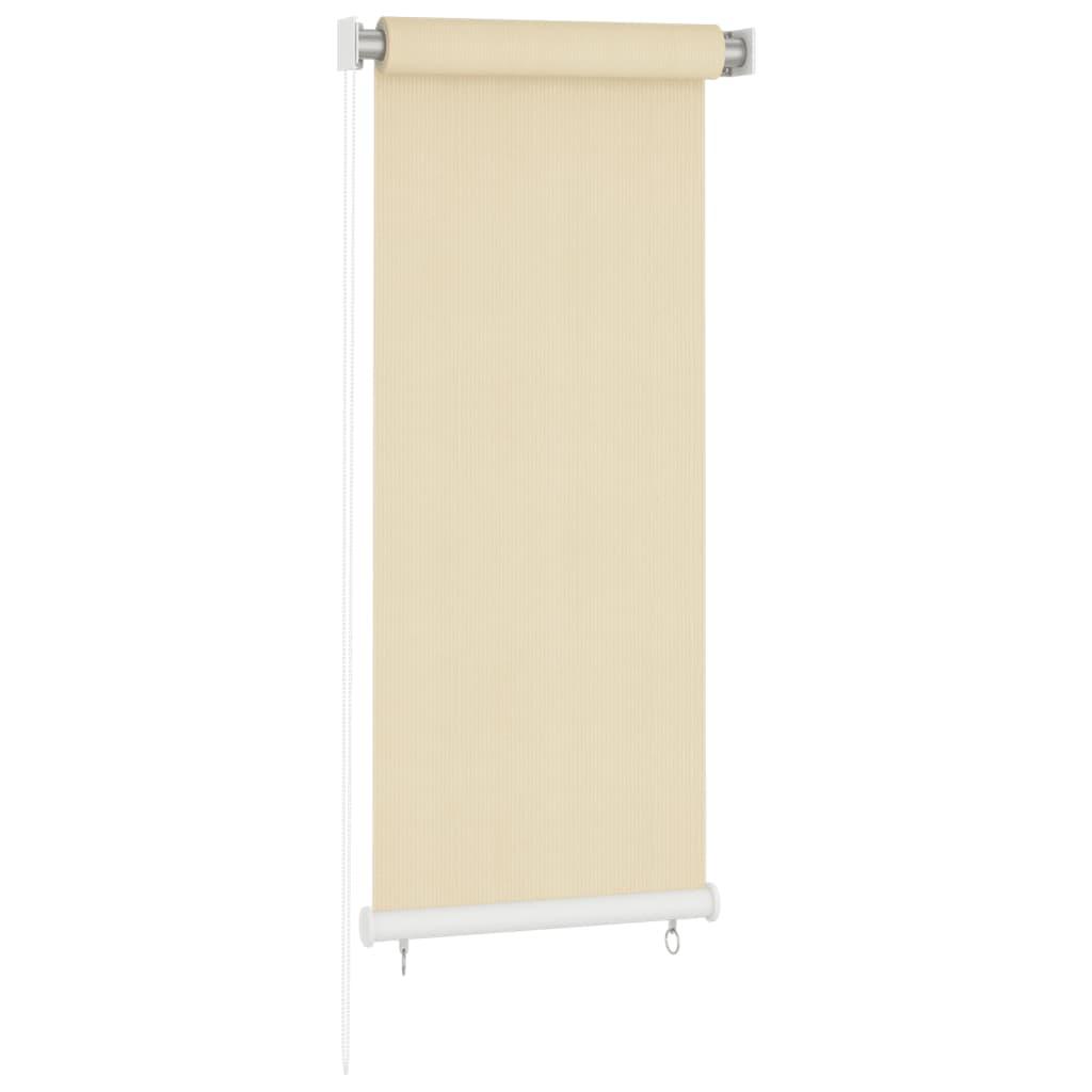 Outdoor Roller Blind Cream 23.6"x55.1" HDPE at Set Shop and Smile