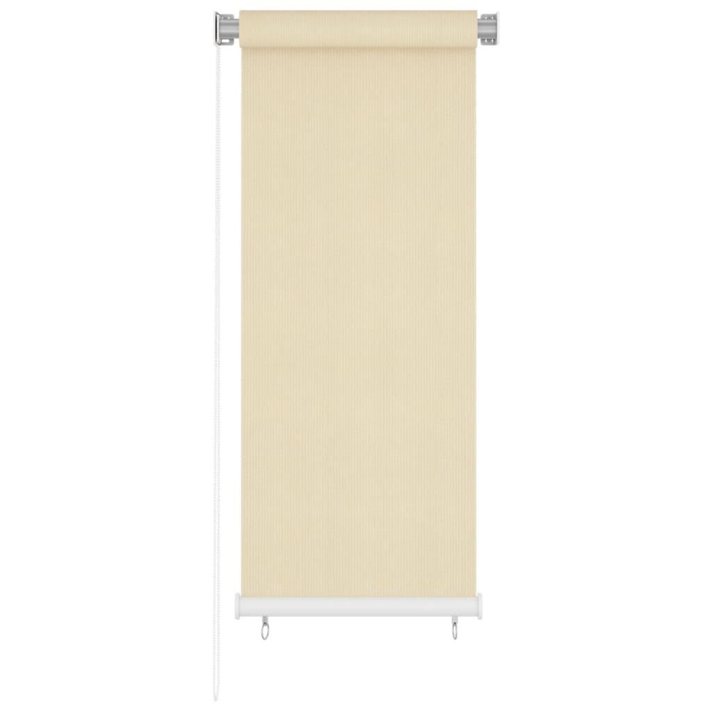 Outdoor Roller Blind Cream 23.6"x55.1" HDPE at Set Shop and Smile