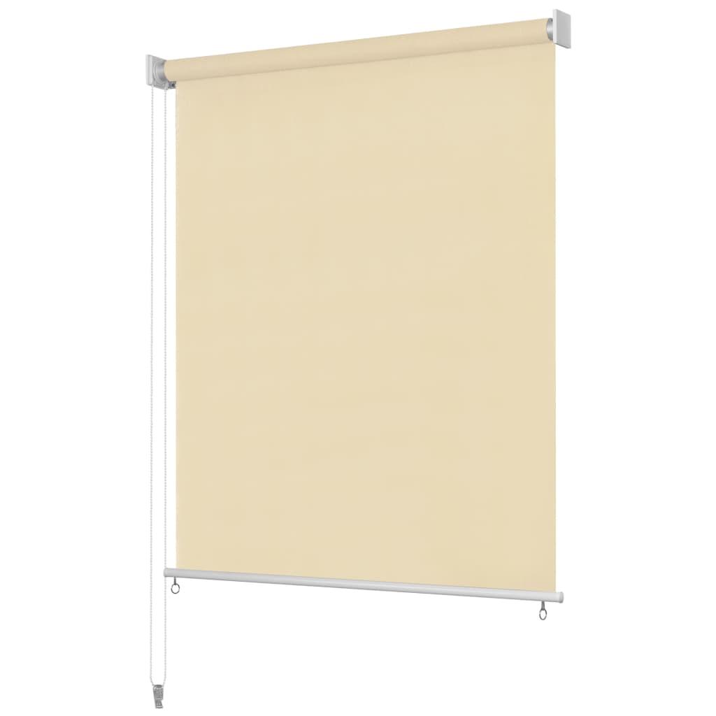 Outdoor Roller Blind Cream 31.5"x90.6" HDPE at Set Shop and Smile