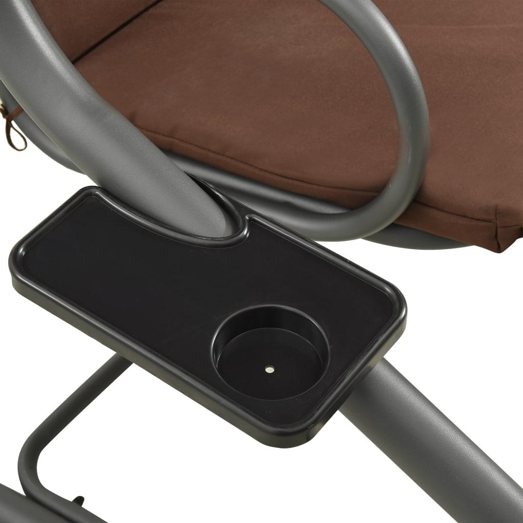 Outdoor Swing Bench with Canopy Coffee at Set Shop and Smile