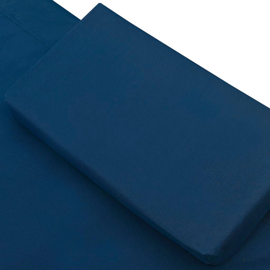 Patio Lounge Bed Fabric Blue at Set Shop and Smile
