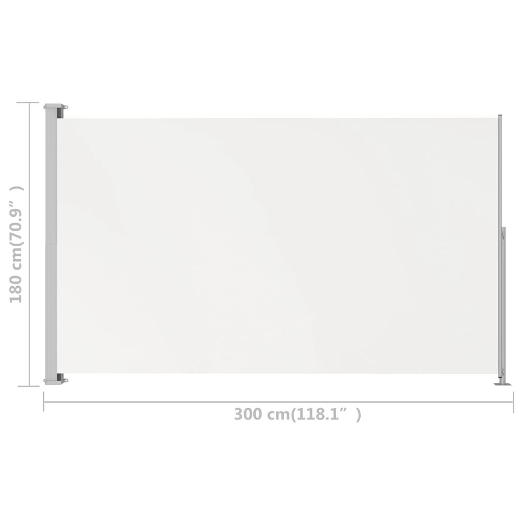 Patio Retractable Side Awning 70.9"x118.1" Cream at Set Shop and Smile