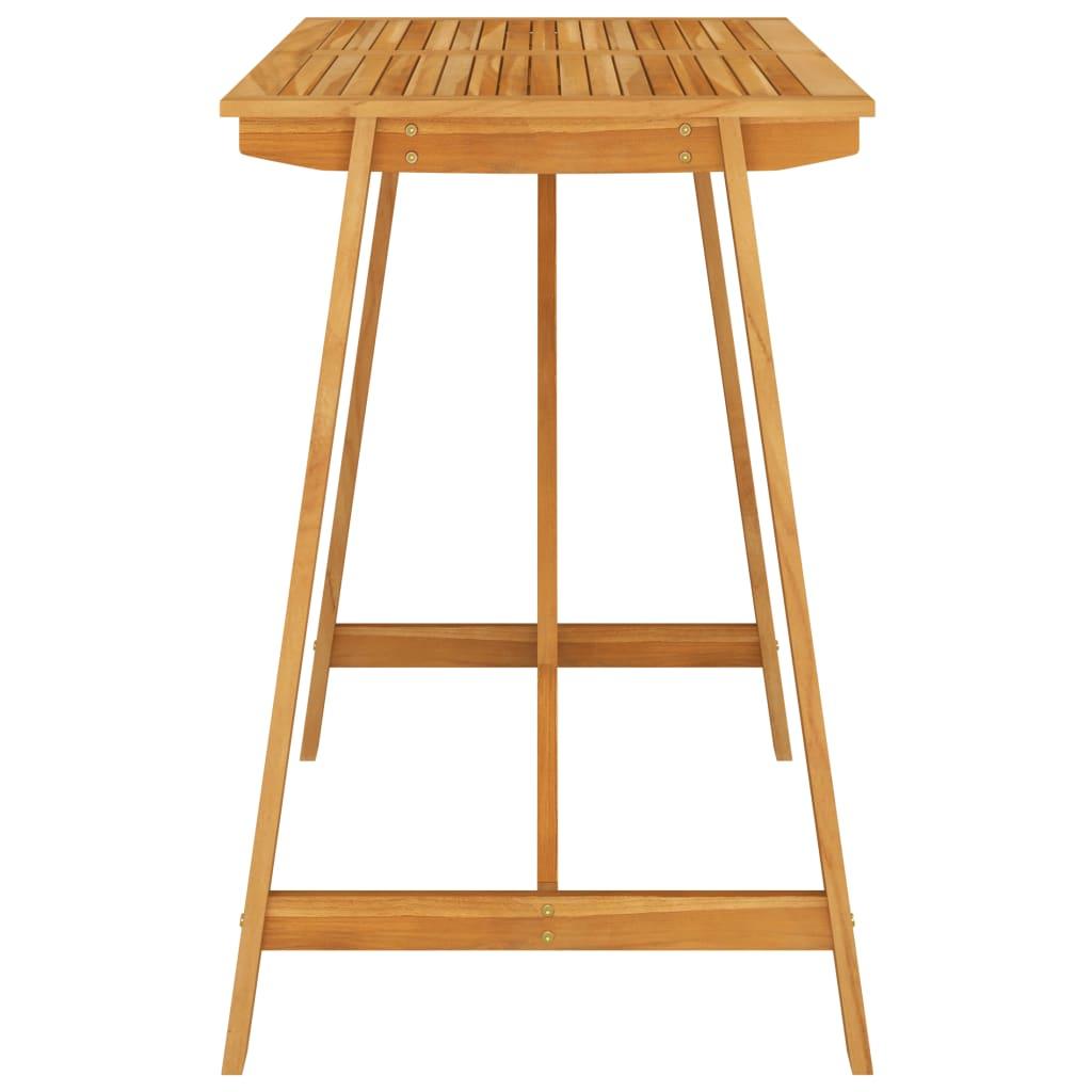Patio Bar Table 55.1"x27.6"x40.9" Solid Acacia Wood at Set Shop and Smile