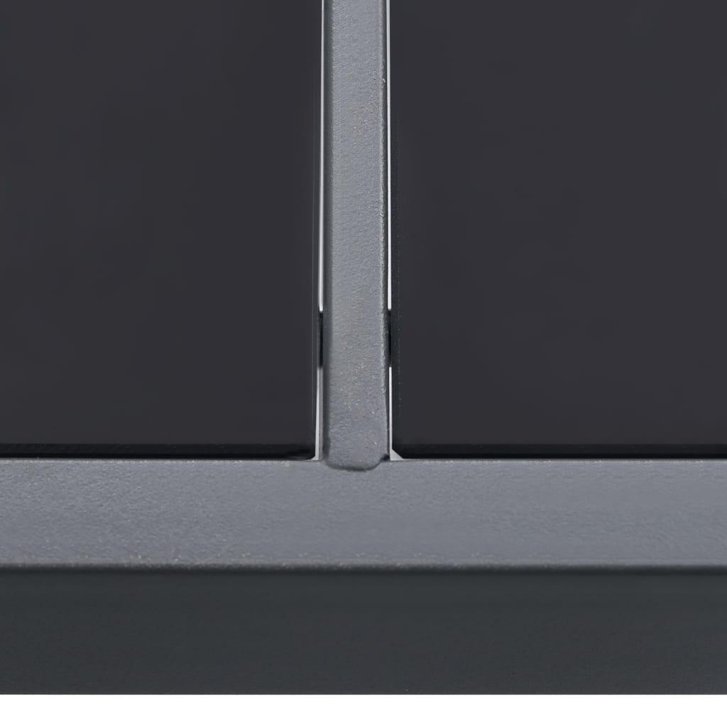 Patio Dining Table Anthracite 59.1"x35.4"x29.1" Steel at Set Shop and Smile