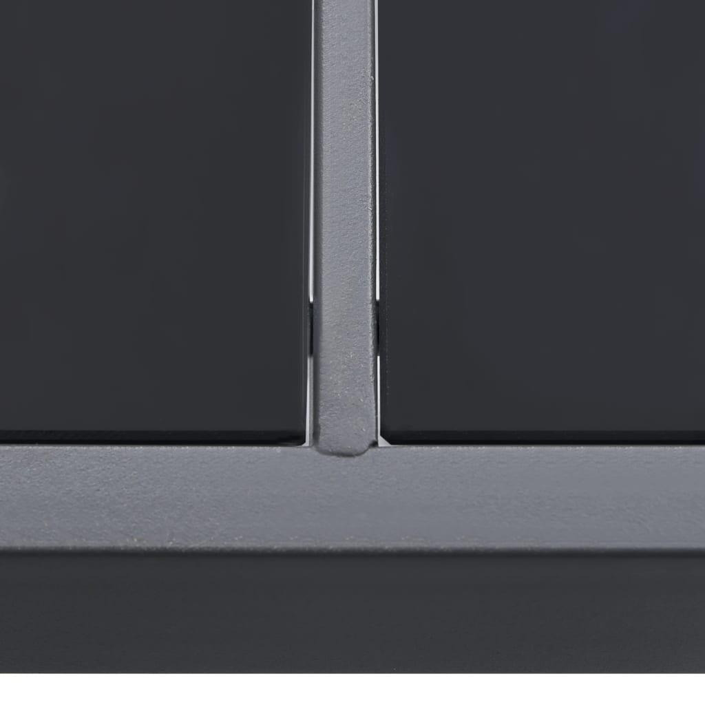 Patio Dining Table Anthracite 74.8"x35.4"x29.1" Steel at Set Shop and Smile