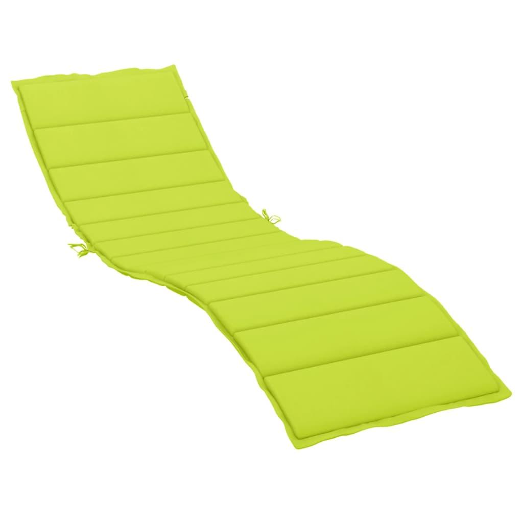 Sun Lounger Cushion Bright Green 78.7"x27.6"x1.2" Fabric at Set Shop and Smile