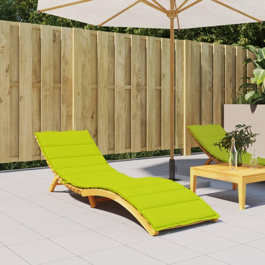 Sun Lounger Cushion Bright Green 78.7"x27.6"x1.2" Fabric at Set Shop and Smile