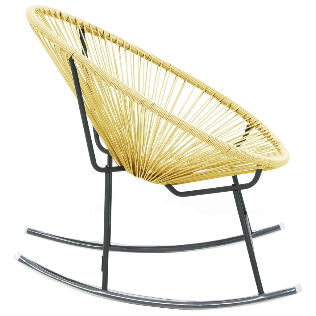 Outdoor Acapulco Chair Poly Rattan Beige at Set Shop and Smile