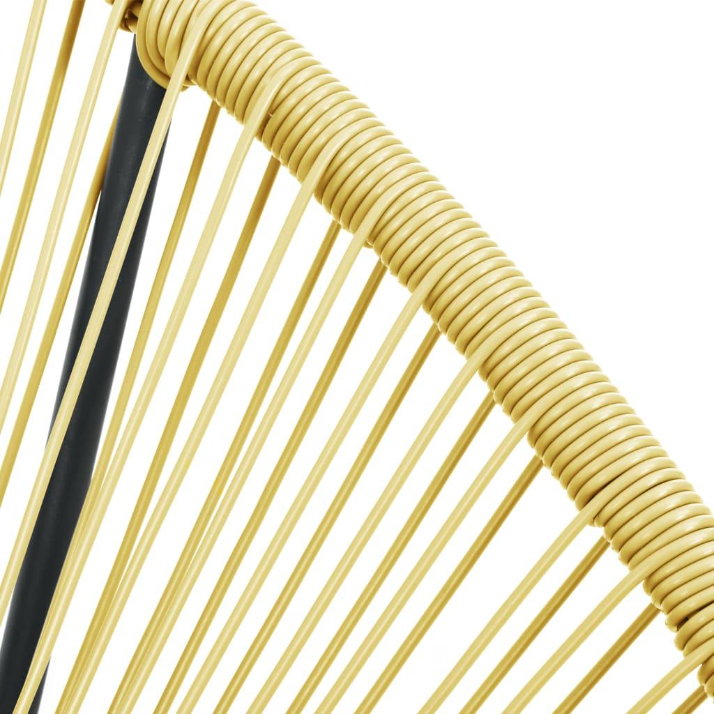 Outdoor Acapulco Chair Poly Rattan Beige at Set Shop and Smile