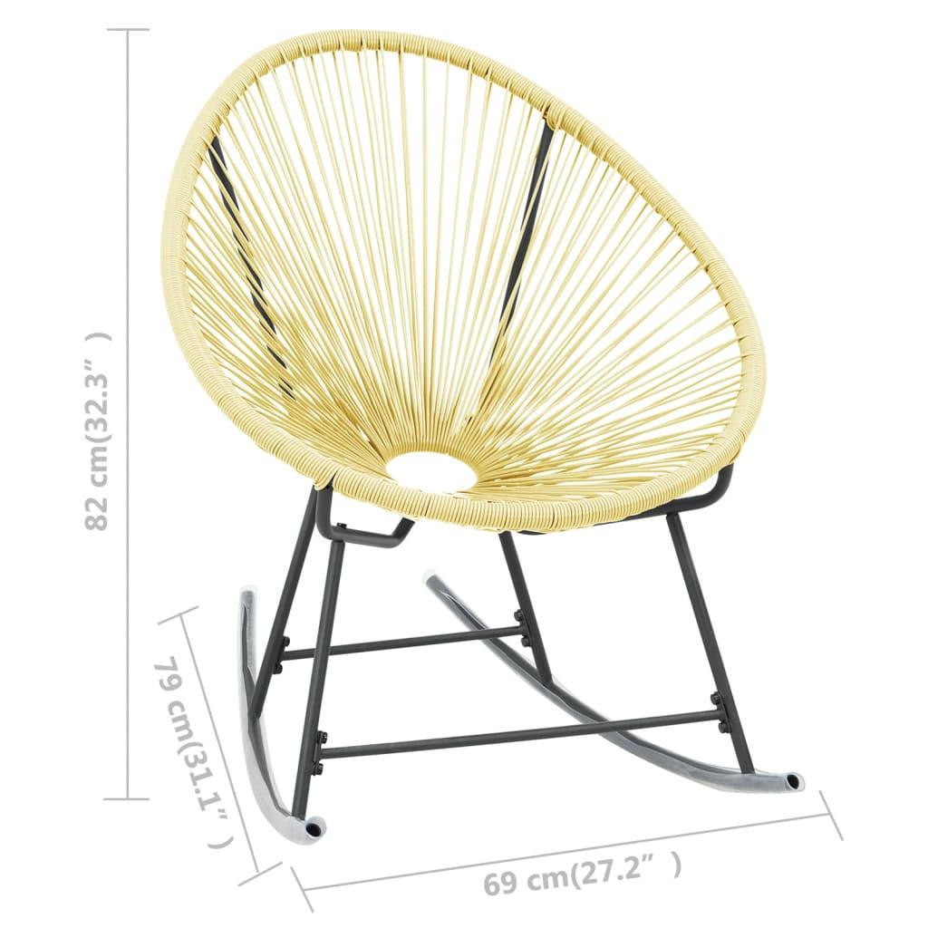 Outdoor Acapulco Chair Poly Rattan Beige at Set Shop and Smile