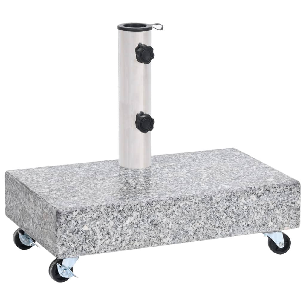 Umbrella Base Light Gray 17.7"x9.8"x3.3" Granite at Set Shop and Smile