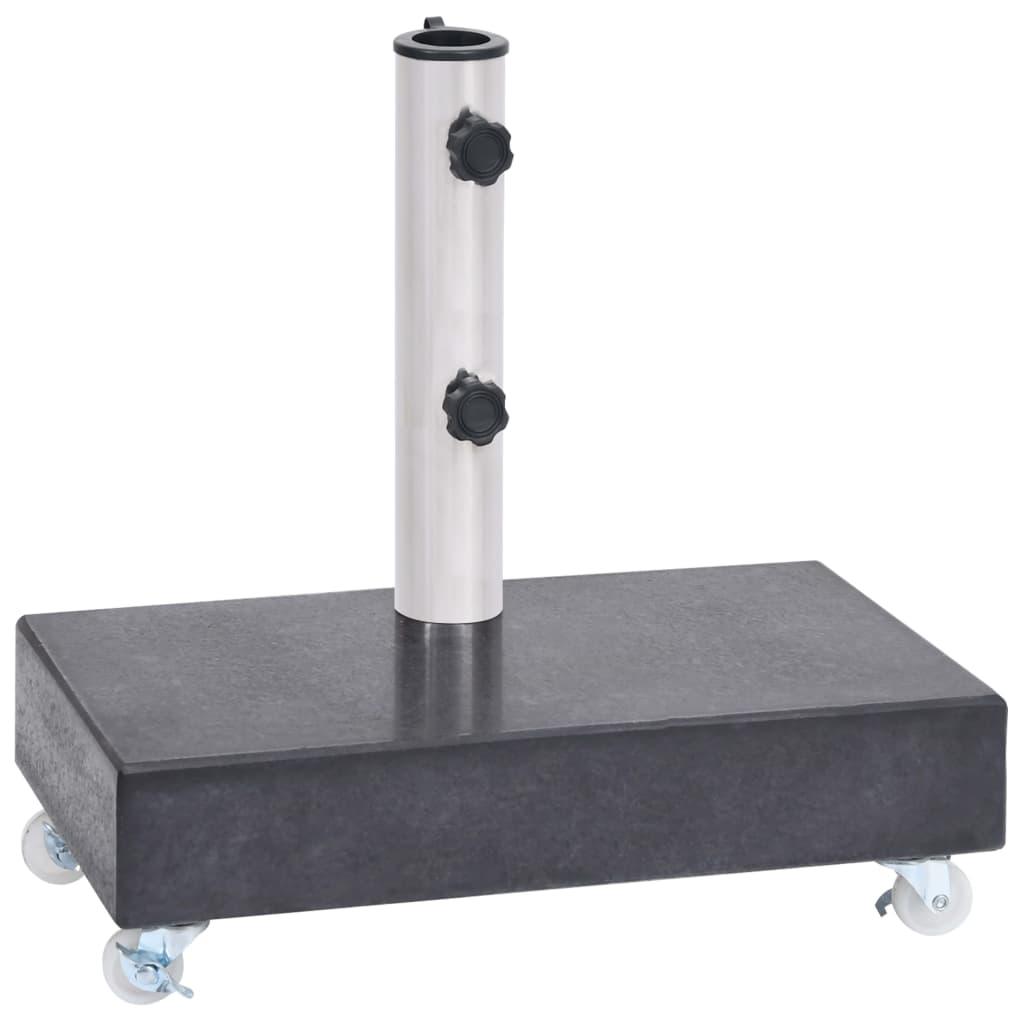 Umbrella Base Black 17.7"x9.8"x3.1" Granite at Set Shop and Smile