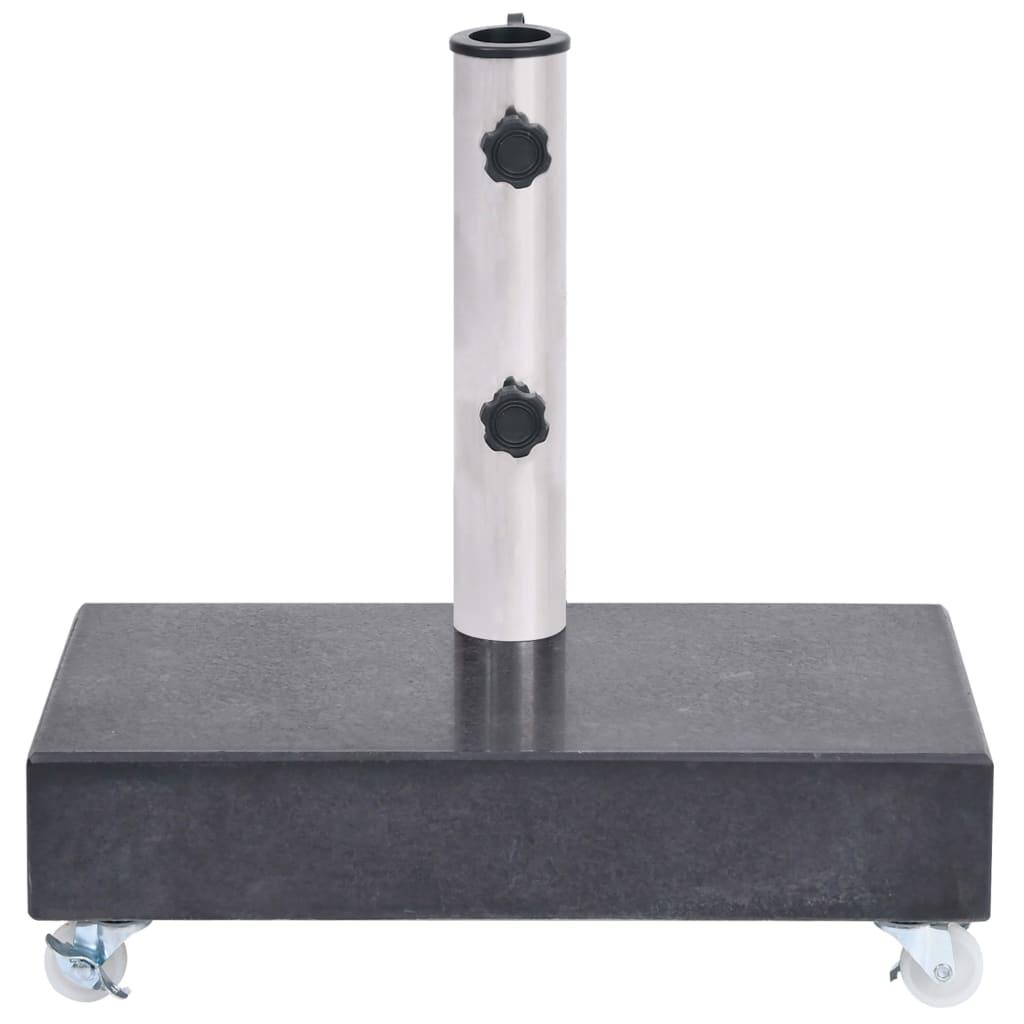 Umbrella Base Black 17.7"x9.8"x3.1" Granite at Set Shop and Smile