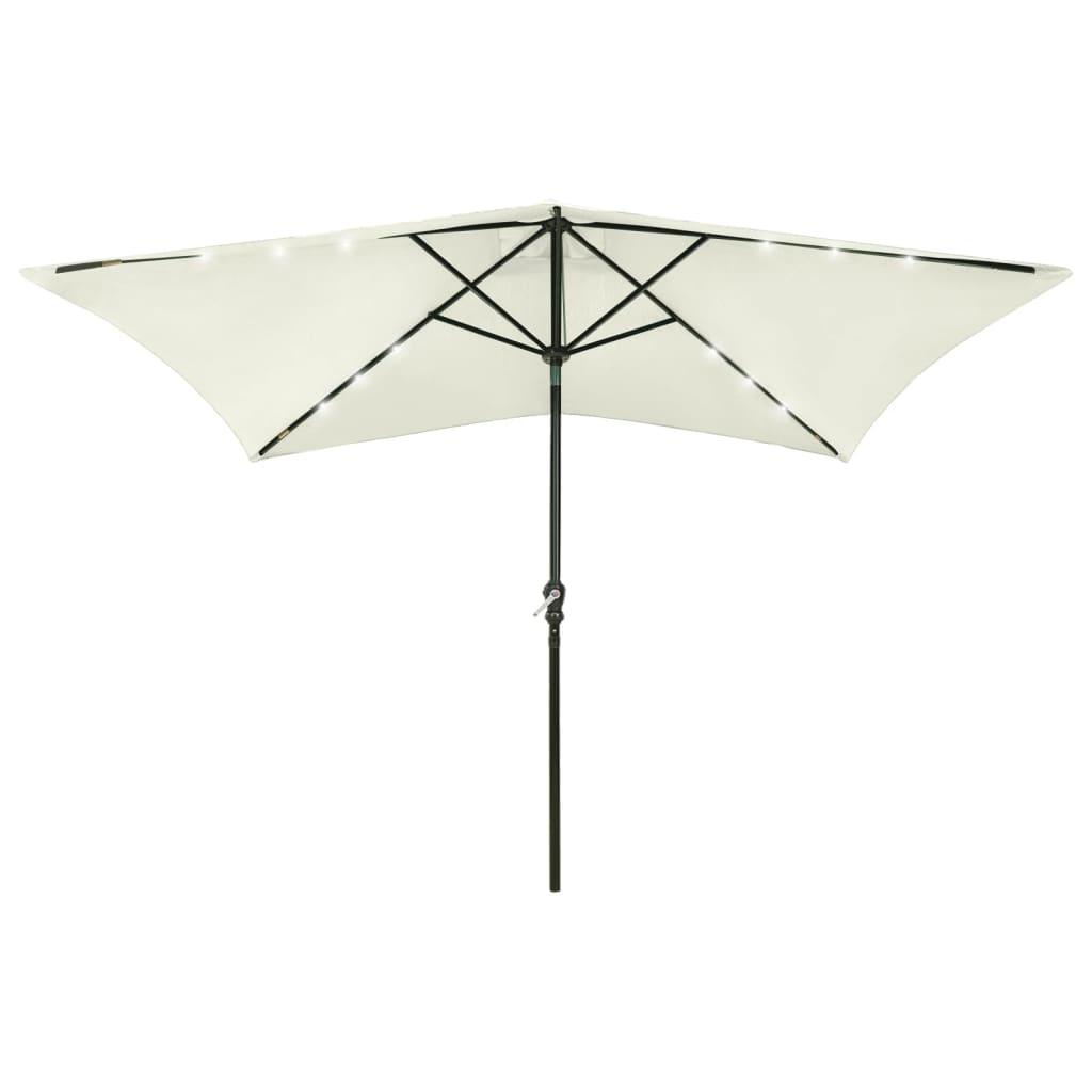Parasol with LEDs and Steel Pole Sand 6.6'x9.8' at Set Shop and Smile