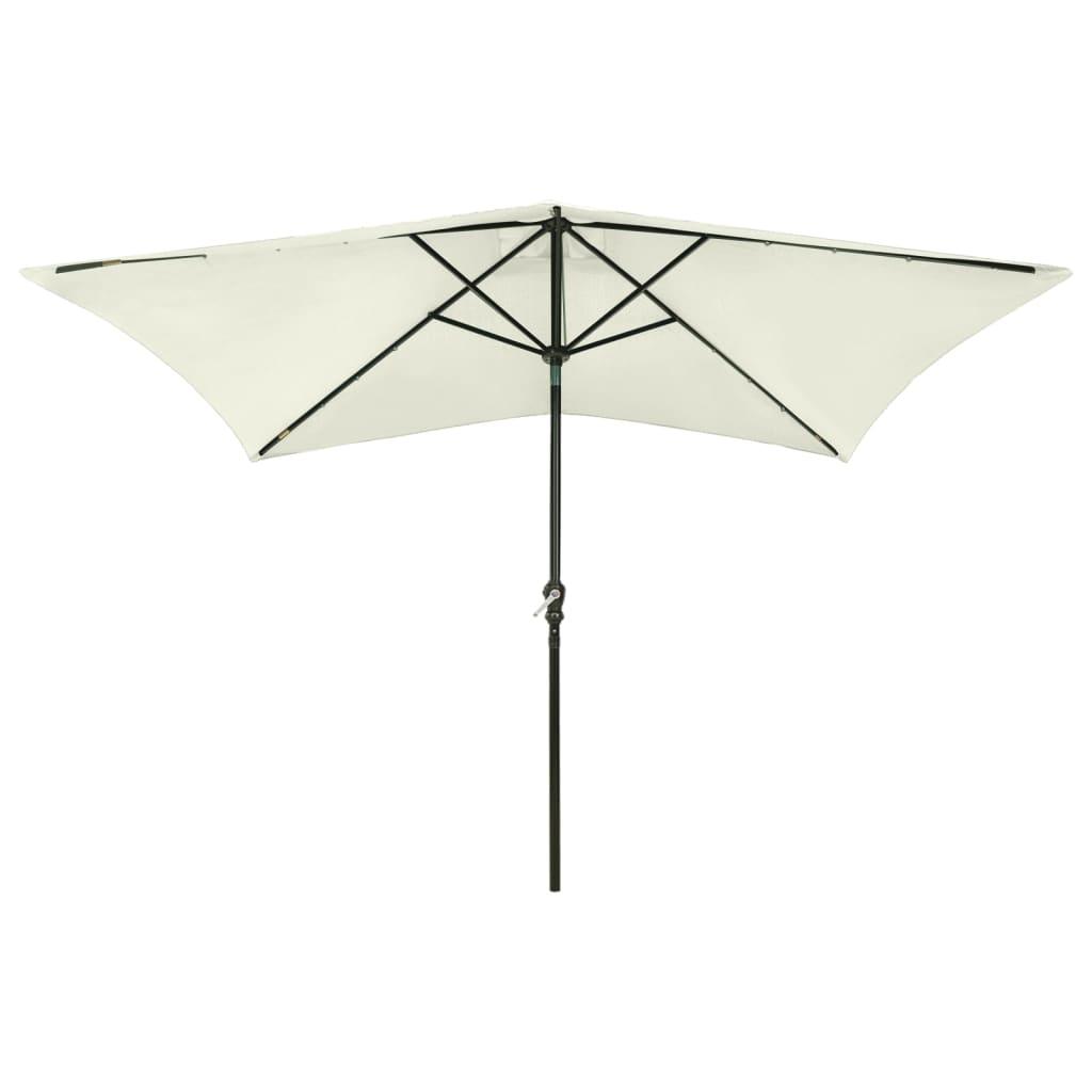 Parasol with LEDs and Steel Pole Sand 6.6'x9.8' at Set Shop and Smile
