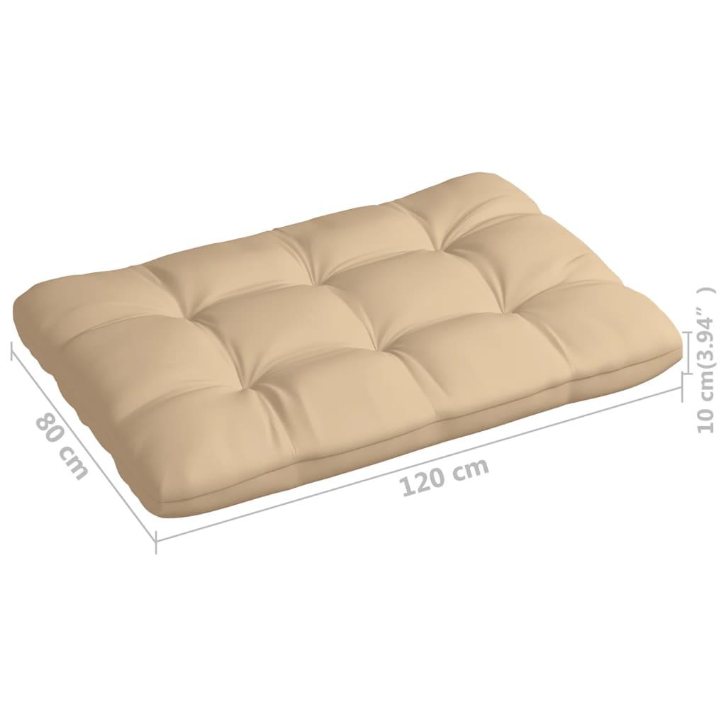 Pallet Sofa Cushion Beige 47.2"x31.5"x3.9" at Set Shop and Smile