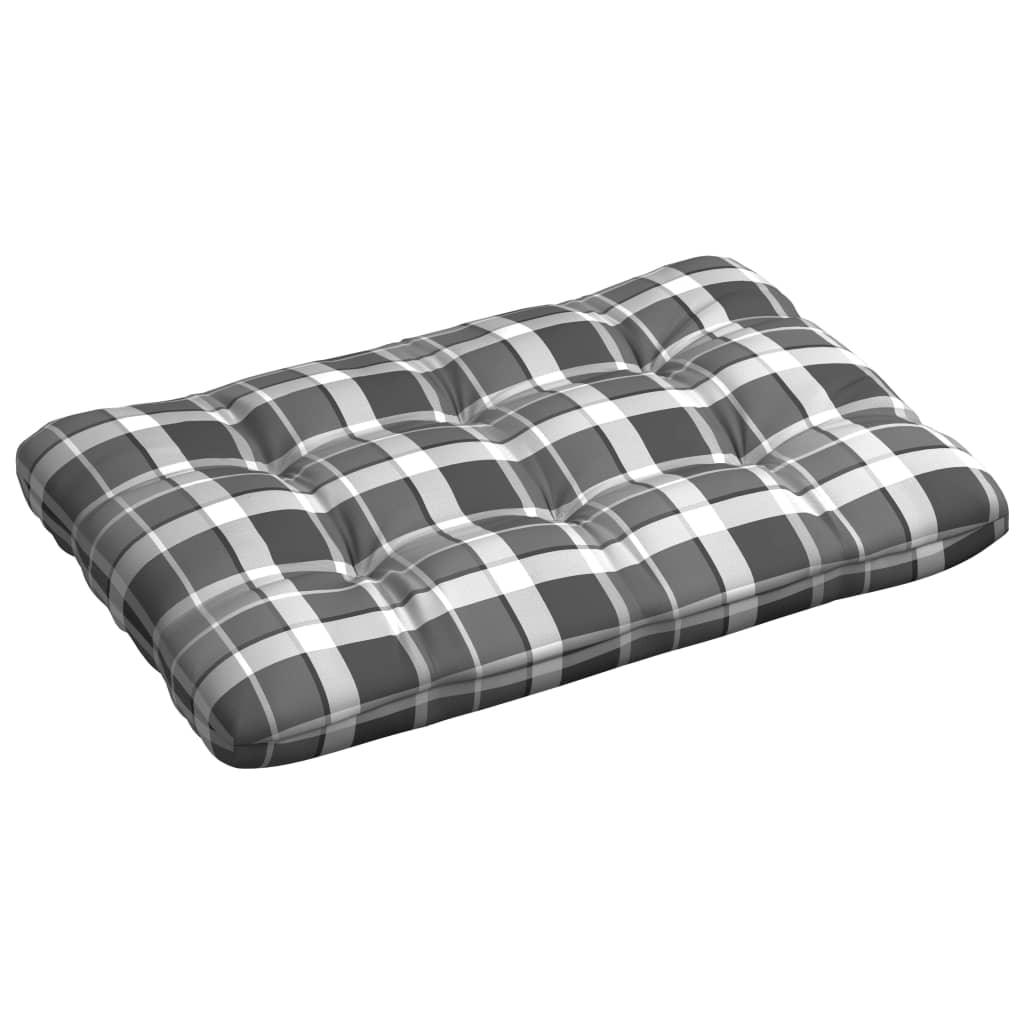 Pallet Sofa Cushion Gray Check Pattern 47.2"x31.5"x3.9" at Set Shop and Smile