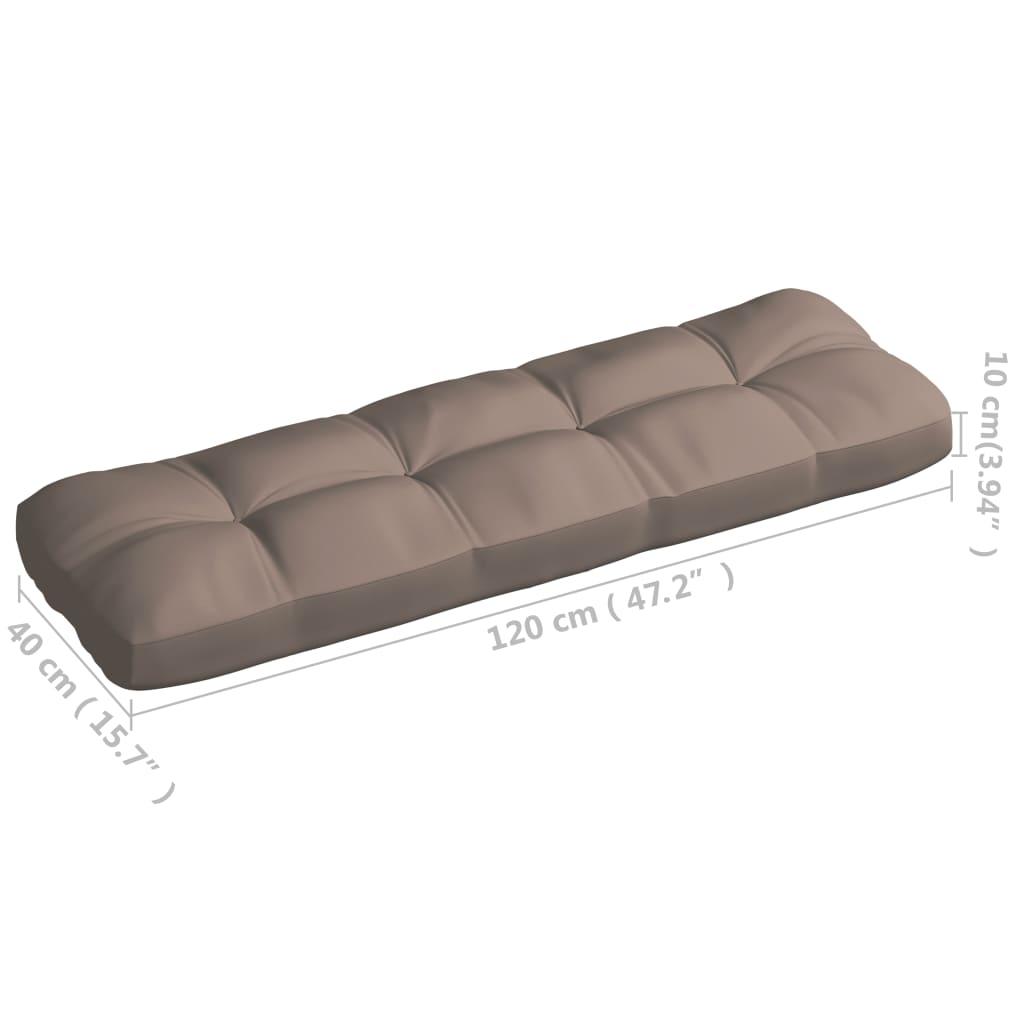 Pallet Sofa Cushion Taupe 47.2"x15.7"x3.9" at Set Shop and Smile