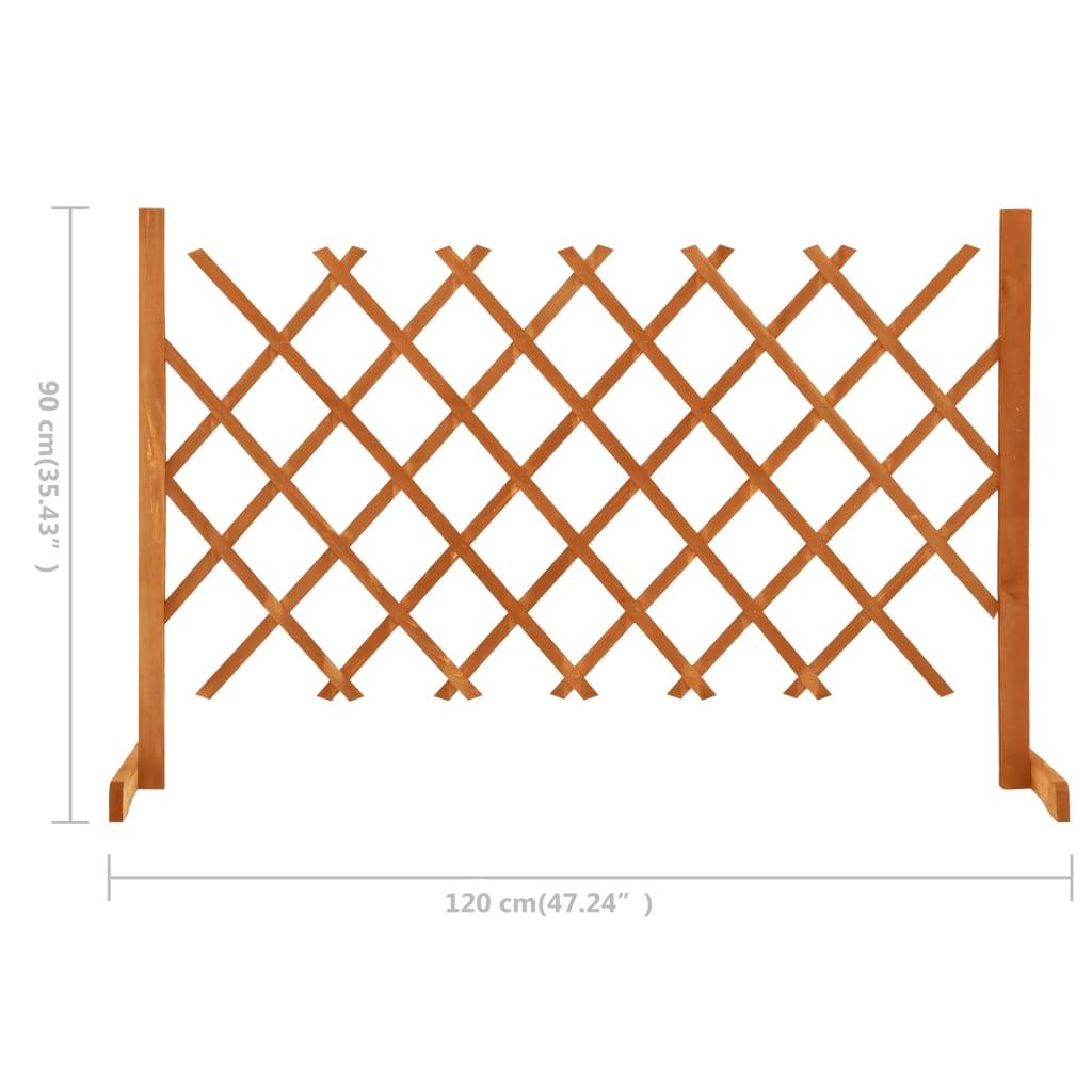 Garden Trellis Fence Orange 47.2"x35.4" Solid Firwood at Set Shop and Smile