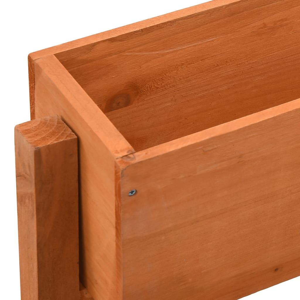 Garden Folding Planter Orange 23.6"x5.5"x29.5" Solid Firwood at Set Shop and Smile