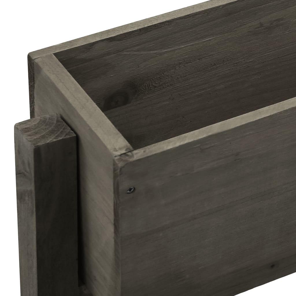 Garden Folding Planter Gray 23.6"x5.5"x29.5" Solid Firwood at Set Shop and Smile