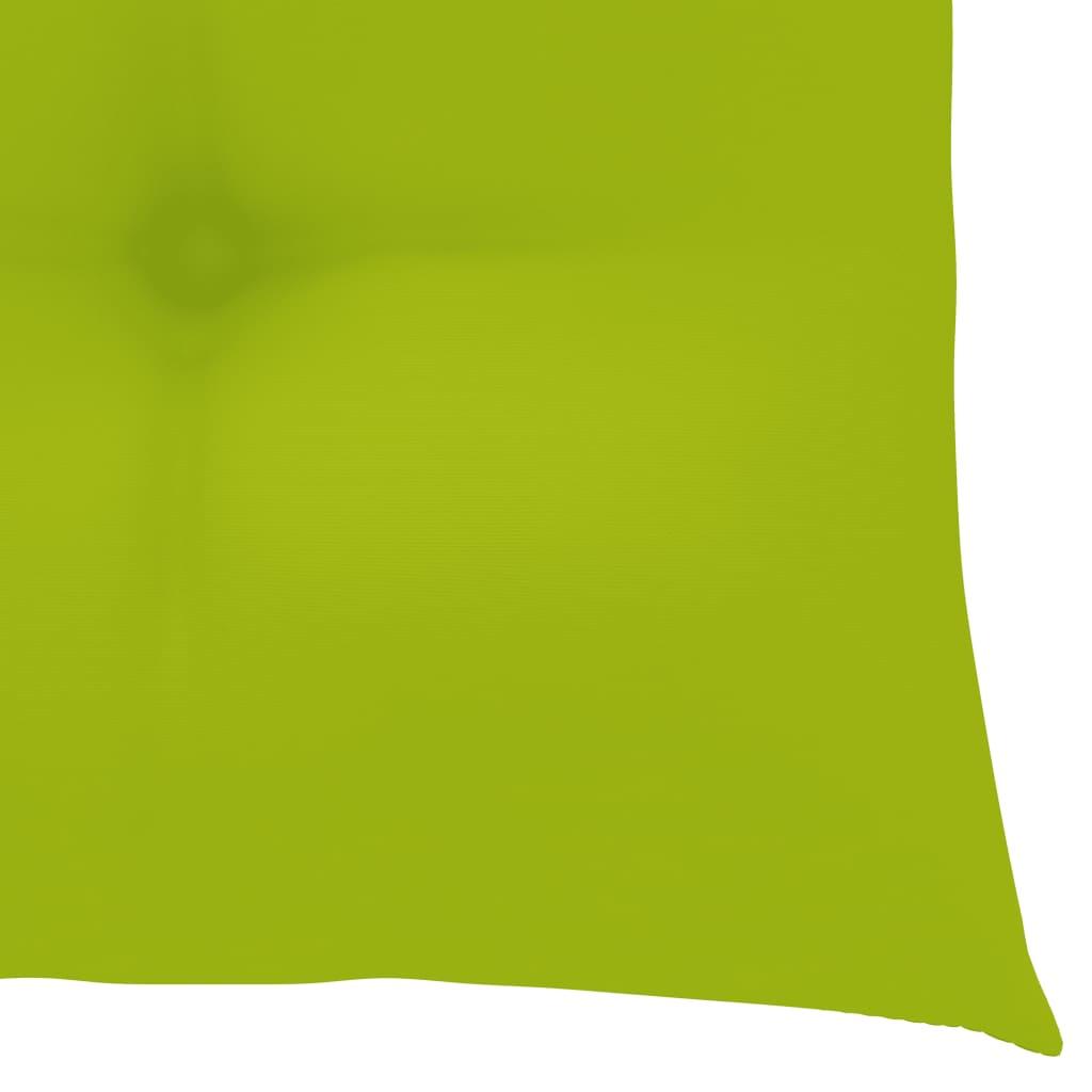 Chair Cushions 4 pcs Bright Green 15.7"x15.7"x2.8" Fabric at Set Shop and Smile