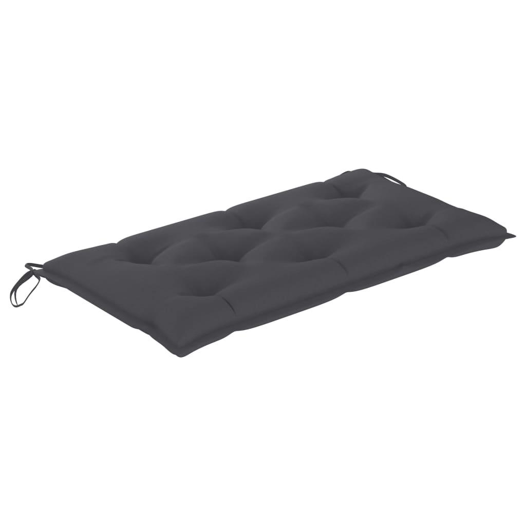 Garden Bench Cushion Anthracite 39.4"x19.7"x2.8" Fabric at Set Shop and Smile