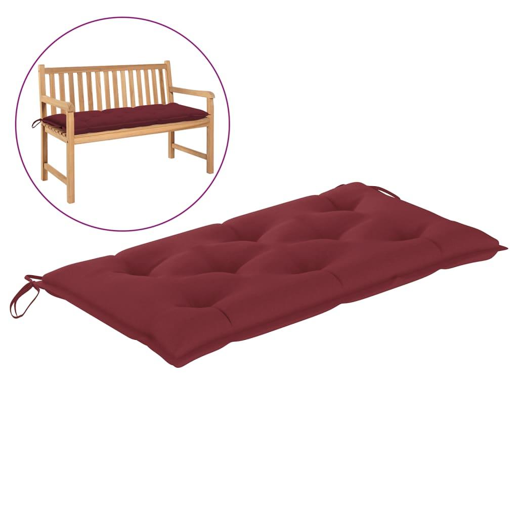 Garden Bench Cushion Wine Red 39.4"x19.7"x 2.8" Fabric at Set Shop and Smile